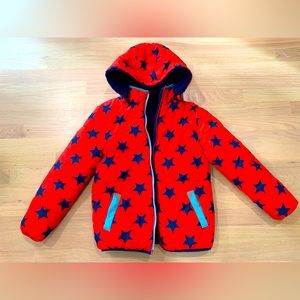 Mini BODEN reversible winter coat/parka, size 9-10